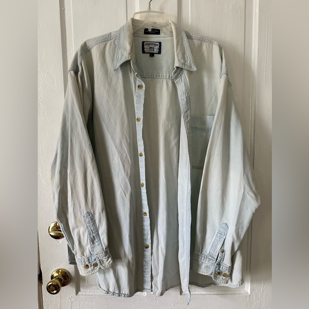Lee Light Wash Old School Denim Shirt